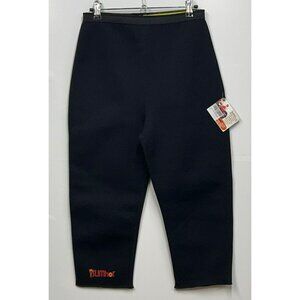 NWT SlimHot Womens Slimming Capri Pants M Neoprene/Polyester/Nylon‎ Black
